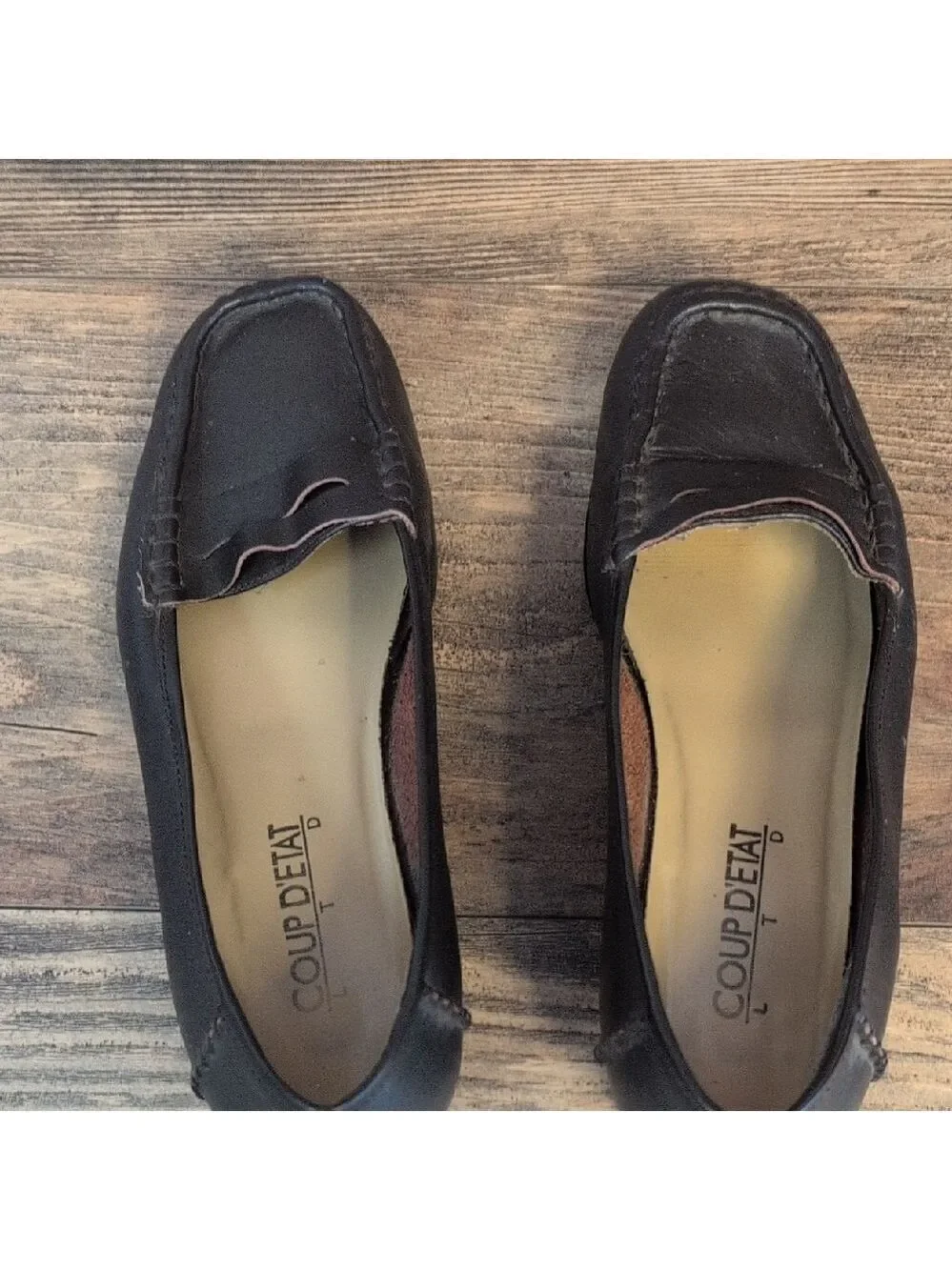 Coup D'Etat LTD Classic Brown Leather Loafers 7.5